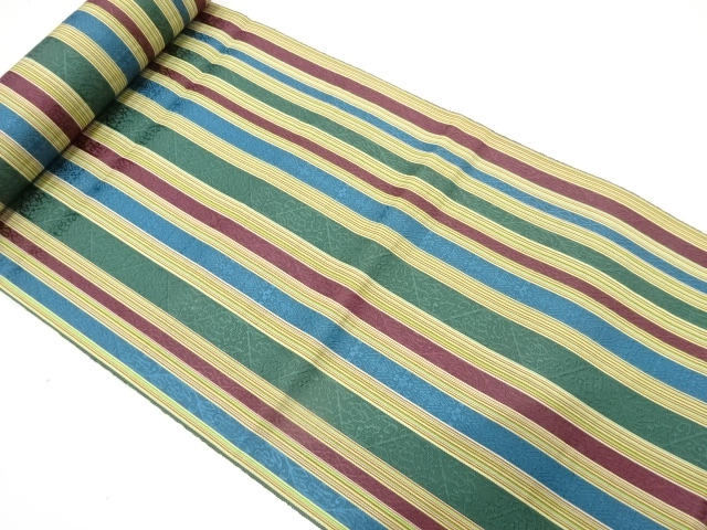 JAPANESE KIMONO / ANTIQUE BOLT FOR NAGOYA OBI / SILK / CHIKUZEN HAKATA